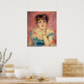 Pierre A Renoir | Portrait von Jeanne Samary Poster (Küche)