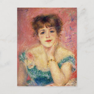 Pierre A Renoir   Portrait von Jeanne Samary Postkarte