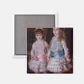 Pierre A Renoir | Rosa und Blau Magnet (Vorderseite/Rückseite)