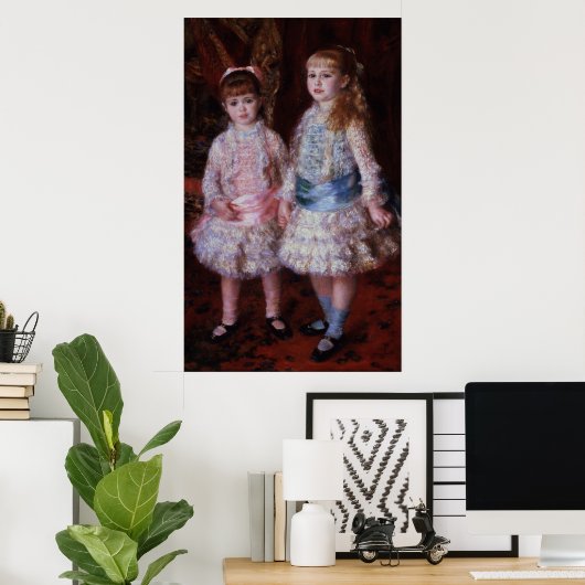 Pierre A Renoir | Rosa und Blau Poster (Heimbüro)