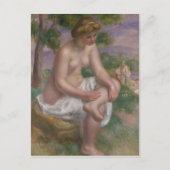 Pierre A Renoir | Sitzbäder in einer Landschaft Postkarte (Vorderseite)
