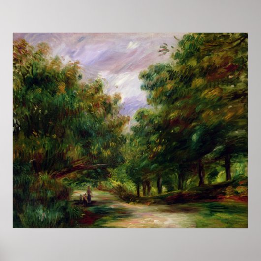 Pierre A Renoir | Straße in der Nähe von Cagnes Poster (Vorne)