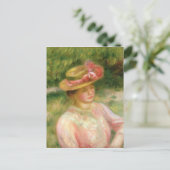 Pierre A Renoir | Strohhut Postkarte (Stehend Vorderseite)