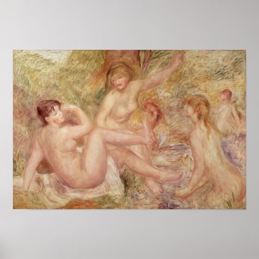 Pierre A Renoir | Studie für die großen Bathers Poster (Vorne)