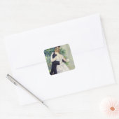 Pierre A Renoir | Tanz in der Stadt Quadratischer Aufkleber (Umschlag)