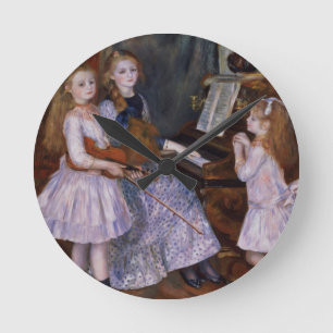 Pierre A Renoir   The Daughters of Catulle Mendes Runde Wanduhr