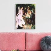 Pierre A Renoir | Unter den Bäumen, de la Galette Leinwanddruck (Insitu (Wohnzimmer))