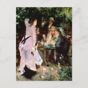 Pierre A Renoir Unter den Bäumen, de la Galette Postkarte