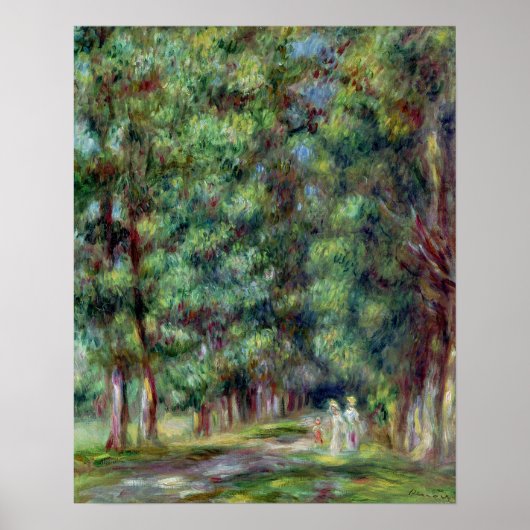 Pierre A Renoir | Waldweg Poster (Vorne)