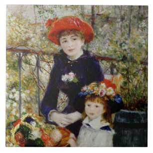 Pierre A Renoir   Zwei Schwestern oder auf der Ter Fliese