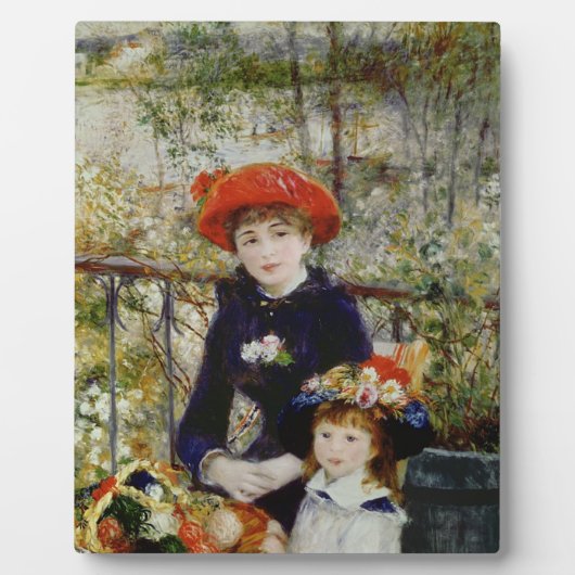Pierre A Renoir | Zwei Schwestern oder auf der Ter Fotoplatte (Vorderseite)