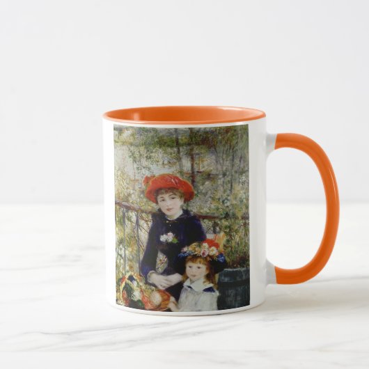 Pierre A Renoir| Zwei Schwestern oder auf der Terr Tasse (Rechts)