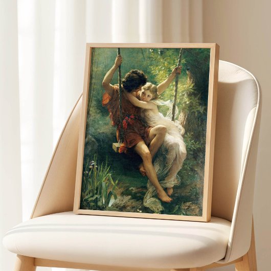 Pierre Auguste Cot Springtime Primavera Romantik Poster