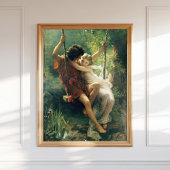 Pierre Auguste Cot Springtime Primavera Romantik Poster