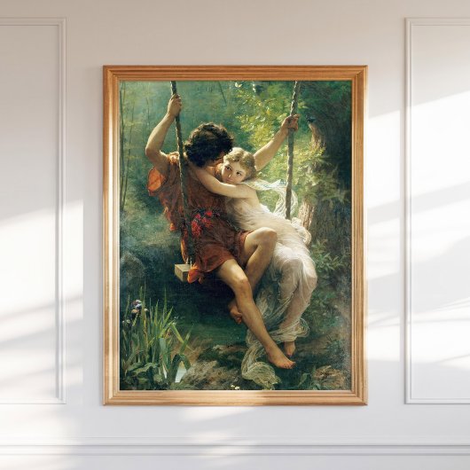 Pierre Auguste Cot Springtime Primavera Romantik Poster