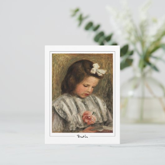 Pierre-Auguste Renoir #141-3 - Fine Art Postcard Postkarte (Stehend Vorderseite)