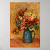 Pierre-Auguste Renoir 1889 Blumen-Vase Poster (Vorne)