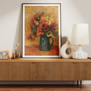Pierre-Auguste Renoir 1889 Blumen-Vase Poster