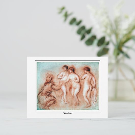 Pierre-Auguste Renoir #445-3 - Fine Art Postcard Postkarte (Stehend Vorderseite)
