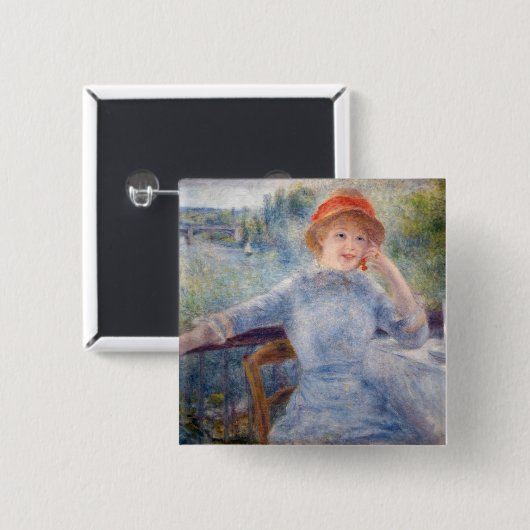 Pierre Auguste Renoir - Alphonsine Fournaise Button (Vorne & Hinten)