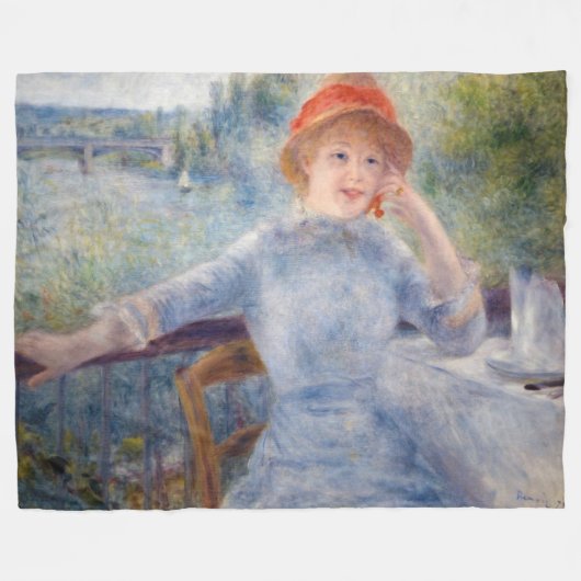 Pierre Auguste Renoir - Alphonsine Fournaise Fleecedecke (Vorderseite (Horizontal))