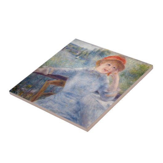 Pierre Auguste Renoir - Alphonsine Fournaise Fliese (Seite)