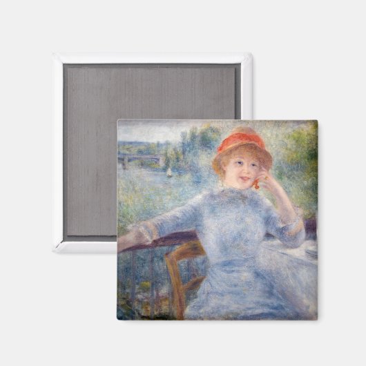 Pierre Auguste Renoir - Alphonsine Fournaise Magnet (Vorderseite/Rückseite)
