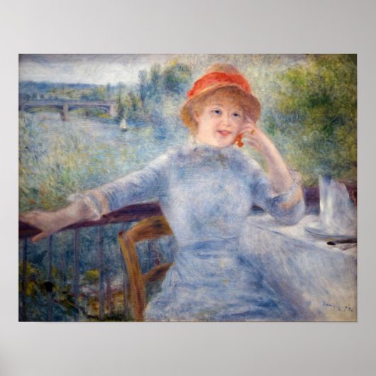 Pierre Auguste Renoir - Alphonsine Fournaise Poster (Vorne)