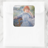 Pierre Auguste Renoir - Alphonsine Fournaise Quadratischer Aufkleber (Tasche)