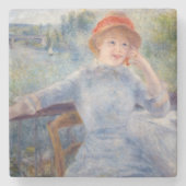 Pierre Auguste Renoir - Alphonsine Fournaise Steinuntersetzer (Vorderseite)