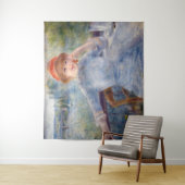 Pierre Auguste Renoir - Alphonsine Fournaise Wandteppich (Beispiel)