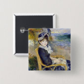 Pierre-Auguste Renoir - Am Meer Button (Vorne & Hinten)