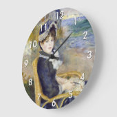 Pierre-Auguste Renoir - Am Meer Große Wanduhr (Winkel)