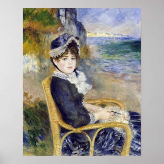 Pierre-Auguste Renoir - Am Meer Poster (Vorne)