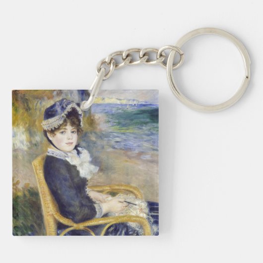 Pierre-Auguste Renoir - Am Meer Schlüsselanhänger (Rückseite)