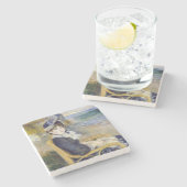 Pierre-Auguste Renoir - Am Meer Steinuntersetzer (Seitenansicht)