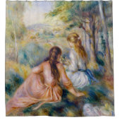 Pierre-Auguste Renoir - Auf der Wiese Duschvorhang (Vorderseite)