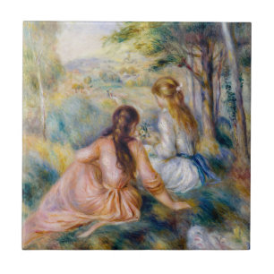 Pierre-Auguste Renoir - Auf der Wiese Fliese
