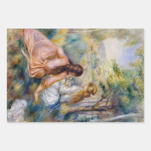 Pierre-Auguste Renoir - Auf der Wiese Geschenkpapier Set (Vorderseite 2)
