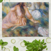 Pierre-Auguste Renoir - Auf der Wiese Geschirrtuch (Gefaltet)