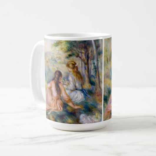 Pierre-Auguste Renoir - Auf der Wiese Kaffeetasse (Vorderseite Links)
