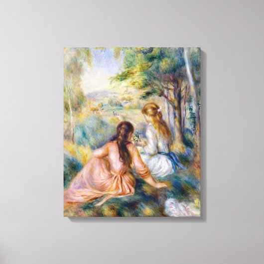 Pierre-Auguste Renoir - Auf der Wiese Leinwanddruck (Vorderseite)