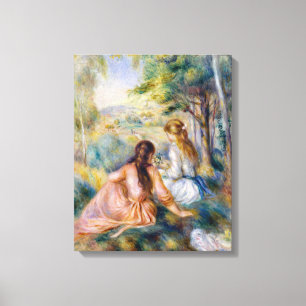 Pierre-Auguste Renoir - Auf der Wiese Leinwanddruck