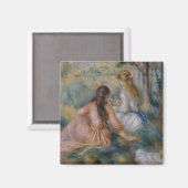 Pierre Auguste Renoir | Auf der Wiese Magnet (Vorderseite/Rückseite)