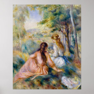 Pierre-Auguste Renoir - Auf der Wiese Poster