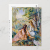 Pierre-Auguste Renoir - Auf der Wiese Postkarte (Vorne/Hinten)