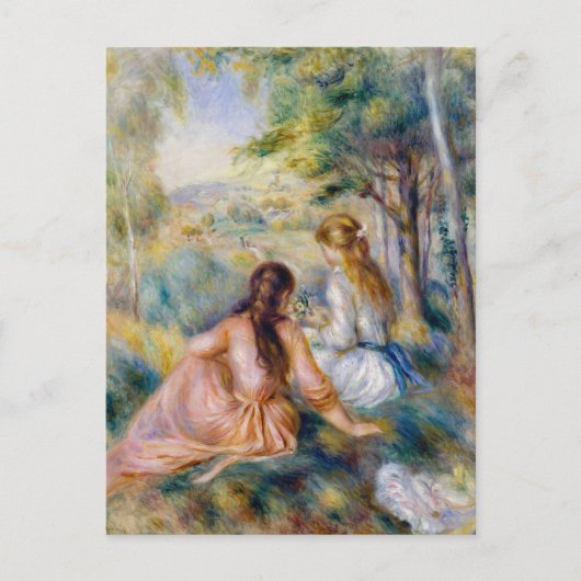 Pierre-Auguste Renoir - Auf der Wiese Postkarte (Vorderseite)