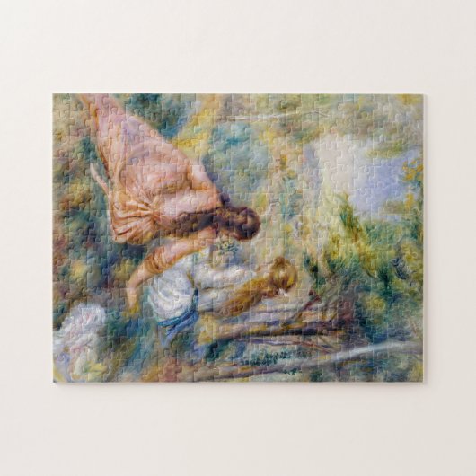 Pierre-Auguste Renoir - Auf der Wiese Puzzle (Horizontal)