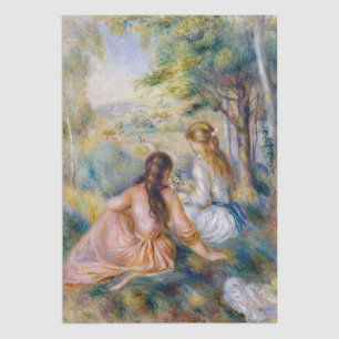 Pierre-Auguste Renoir - Auf der Wiese Seidenpapier