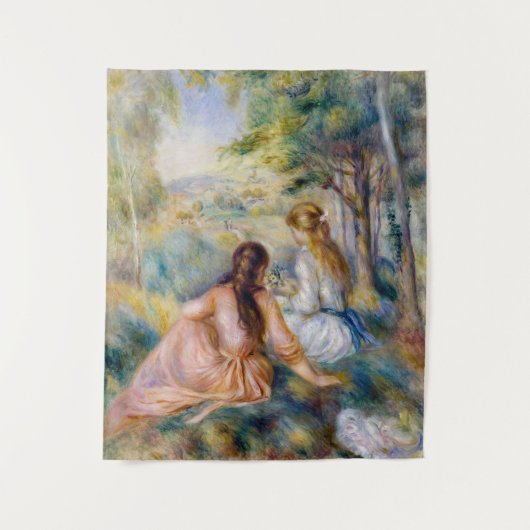 Pierre-Auguste Renoir - Auf der Wiese Wandteppich (Vorderseite)